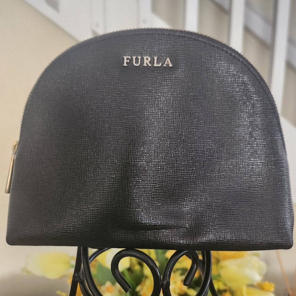 Furla leather cosmetic bag